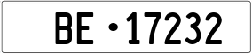 Trailer License Plate